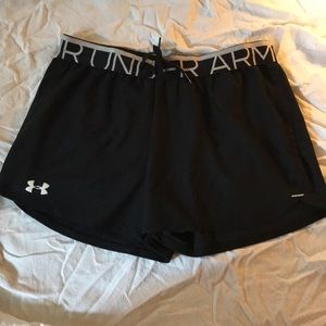 Loose fitting gym shorts